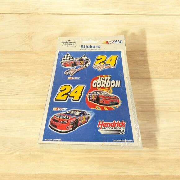 Vintage 2001 Hallmark Jeff Gordon Stickers Nascar Wincraft Racing 4 Sheet Pack - Picture 1 of 3
